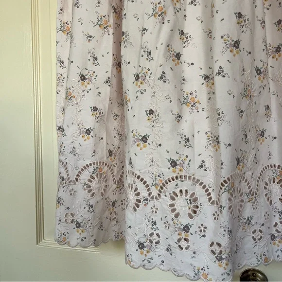 Damson Madder NWT Floral White Skirt - Picture 4 of 7